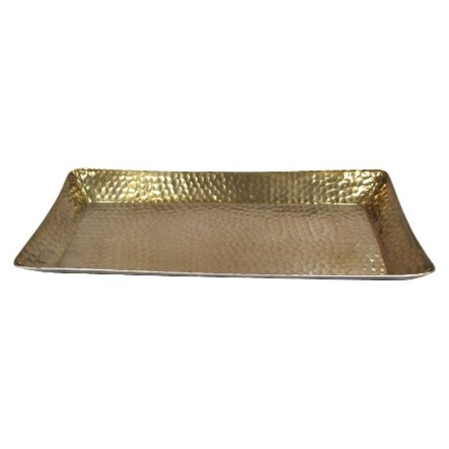 Product description page - Threshold™ Metal Hammered Serving Tray - Gold