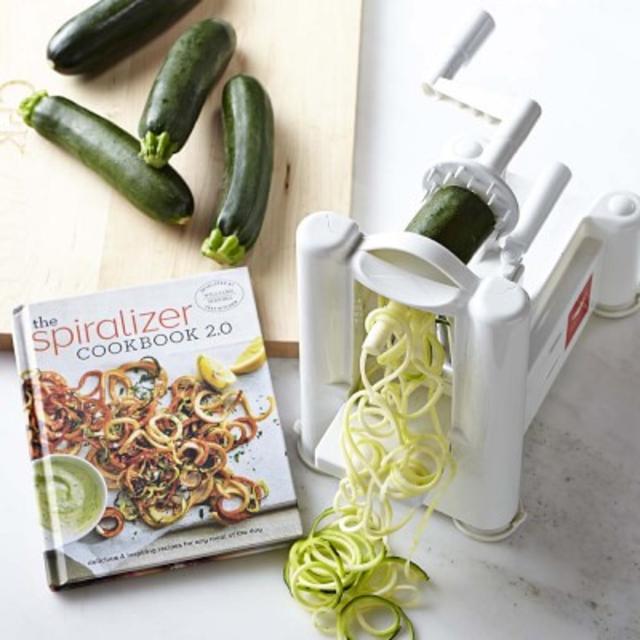 Paderno 3-Blade Spiralizer & Spiralizer 2.0 Cookbook