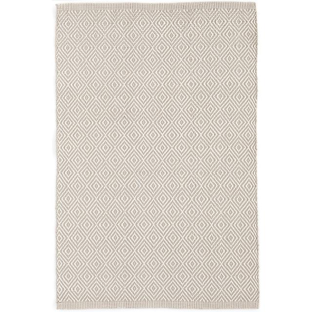Petit Diamond Platinum/Ivory Indoor/Outdoor Rug (8x10)