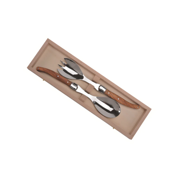 Olive Wood Salad Set
