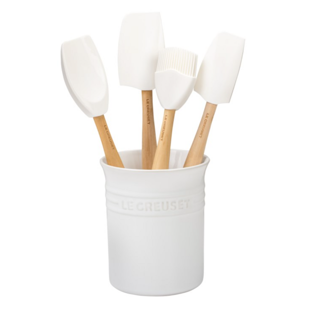 Le Creuset 5-Piece Utensils Set with Crock