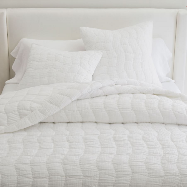 Cloud Linen Handcrafted Quilt - White - King / Cal King