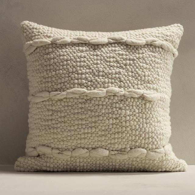 Hand-Carded Merino Pillow