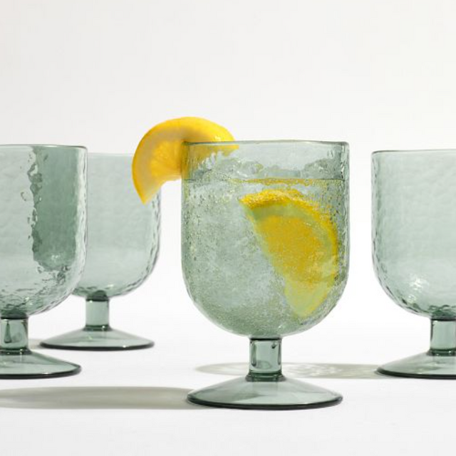 Hammered Outdoor Goblets