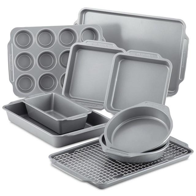 Farberware Nonstick Bakeware Set with Cooling Rack, 10-Piece
