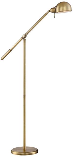 Dawson Antique Brass 55 1/2" High Pharmacy Floor Lamp