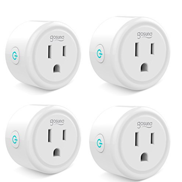 Smart plug, Gosund Mini Wifi Outlet Works (4 Pieces)