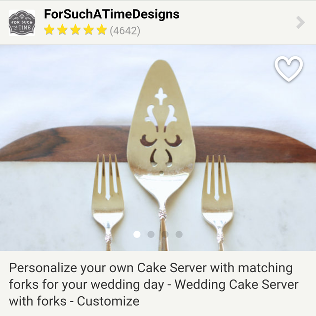 Personalized Cake server and forks. To have The Matthews est 9.10.2016. Mr. and Mrs. on forks with 9.10.2016 on handle