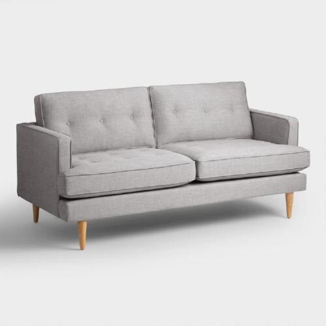 Dove Gray Woven Apel Sofa