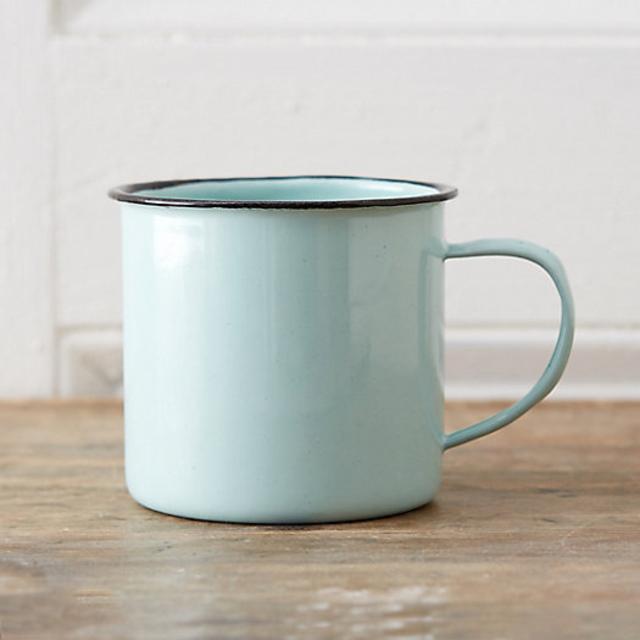 Mint Enamel Mug