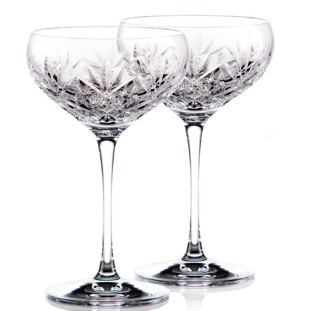 Waterford Huntley Champagne Cocktail Coupe Glass, Pair