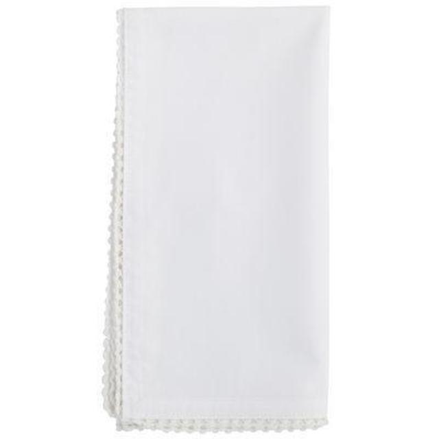 Cotton Trim White Napkin