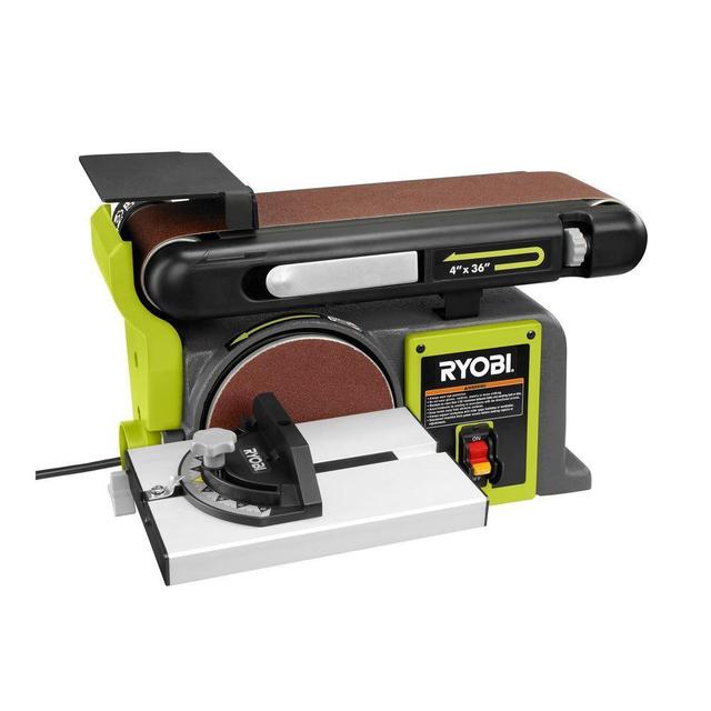 120-Volt Bench Sander, Green