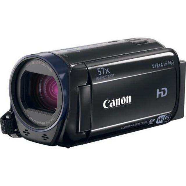 Canon - VIXIA HF R60 8GB HD Flash Memory Camcorder - Black
