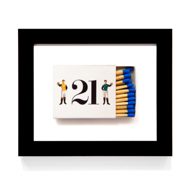 Matchbook Diaries Framed Print - 21 Club
