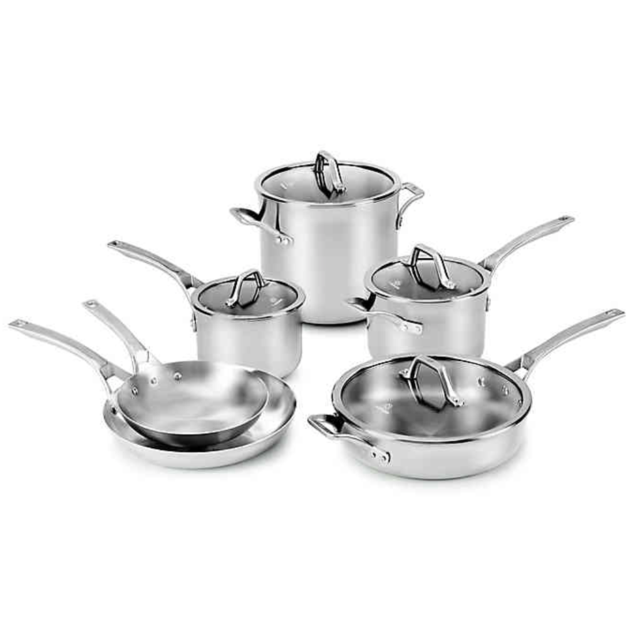 Calphalon® Signature™ Stainless Steel 10-Piece Cookware Set