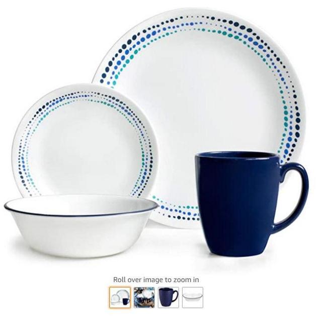 Corelle Livingware Ocean Blues 16-pc Dinnerware Set