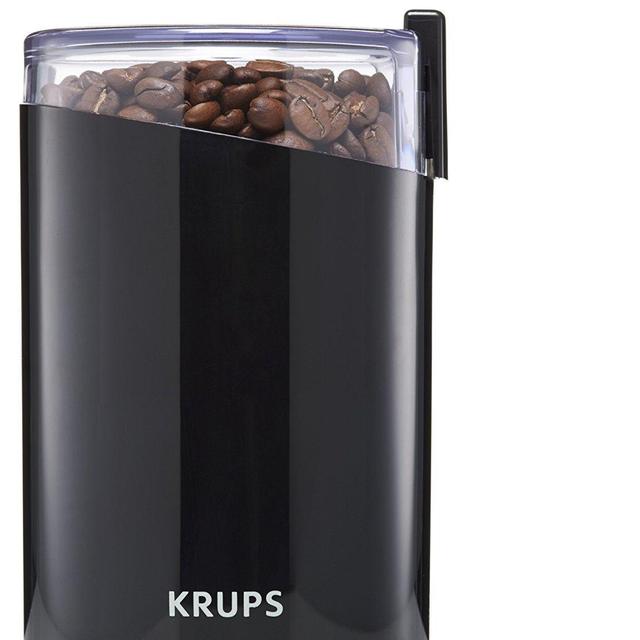 KRUPS F203 Electric Spice and Coffee Grinder with Stainless Steel Blades, 3-Ounce, Black