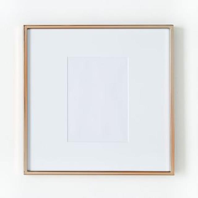 Gallery Frame, Polished Rose Gold, 12.5" X 12.5"