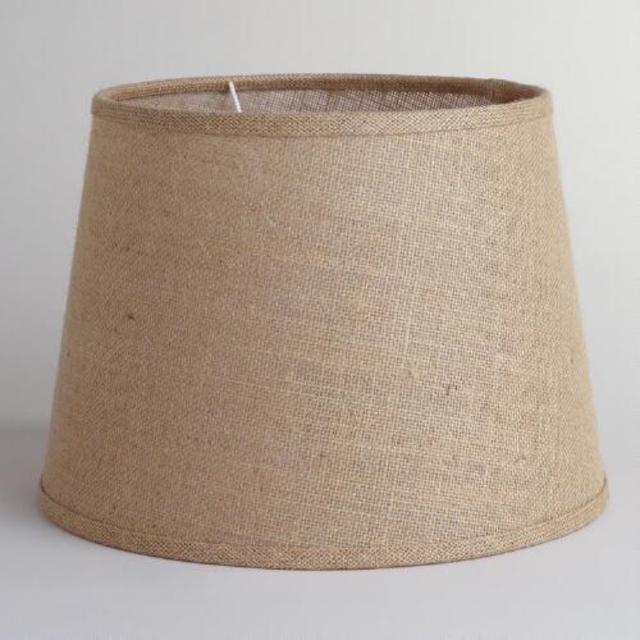 Natural Burlap Table Lamp Shade
