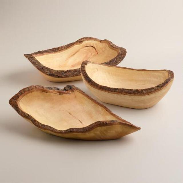 Wood Bark Bowl