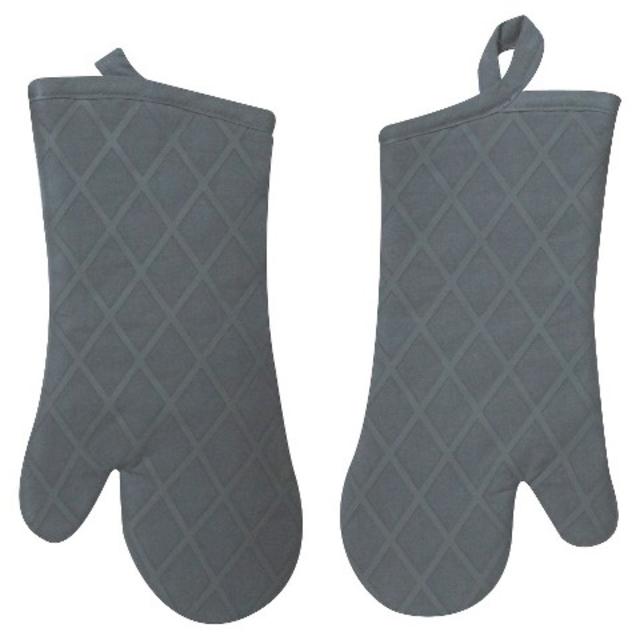 Threshold Grey 14 X 6.75 X .5 Oven Mitt