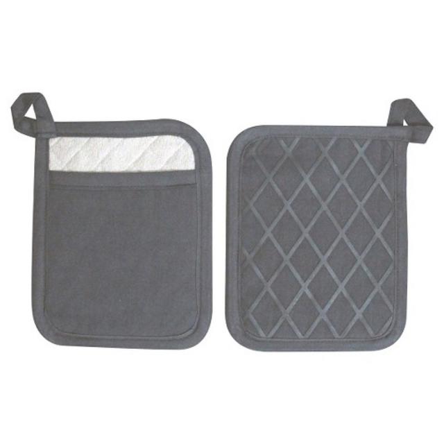 Threshold Railroad Gray 10 X 7.5 X .29 Pot Holder