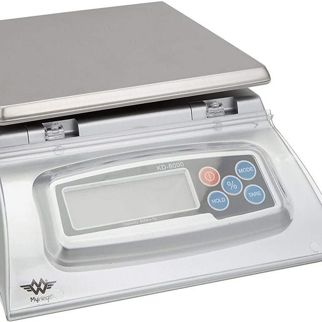 Kitchen Scale - Bakers Math Kitchen Scale - KD8000 Scale by My Weight, Silver