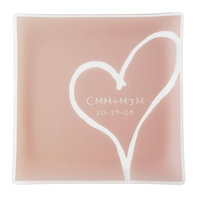 PERSONALIZED HEART ANNIVERSARY PLATE