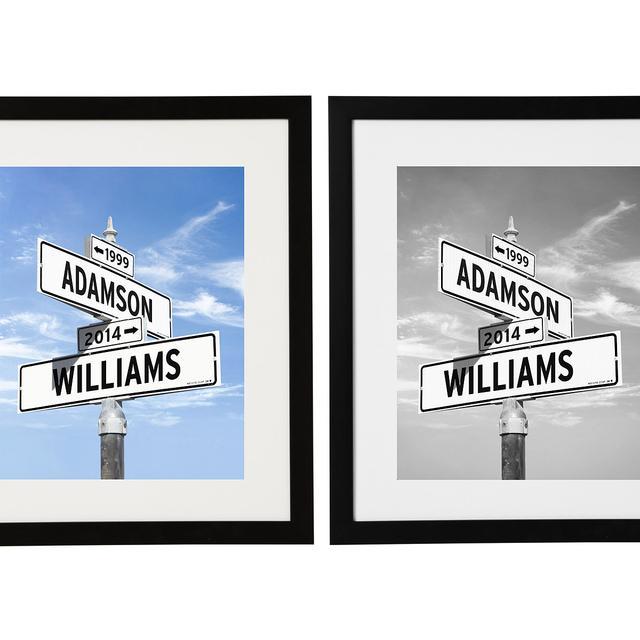 intersection of love photo print