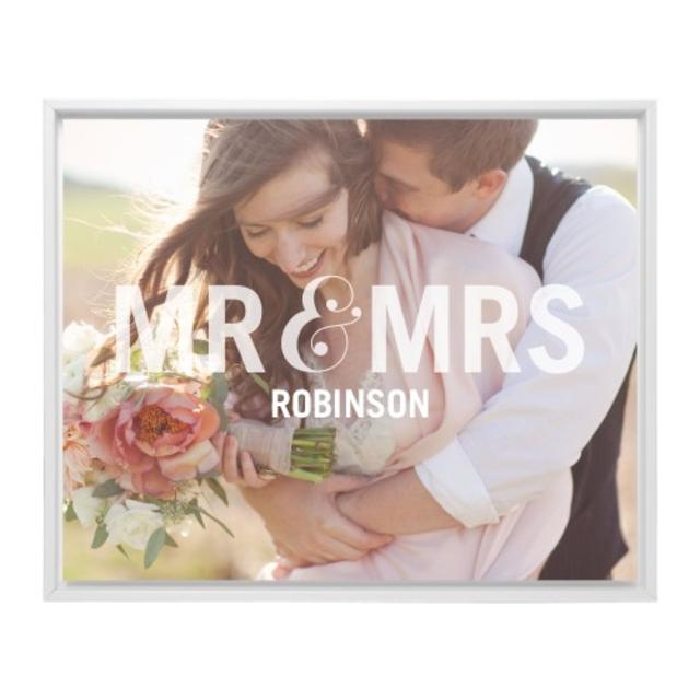 Mr And Mrs Canvas Print