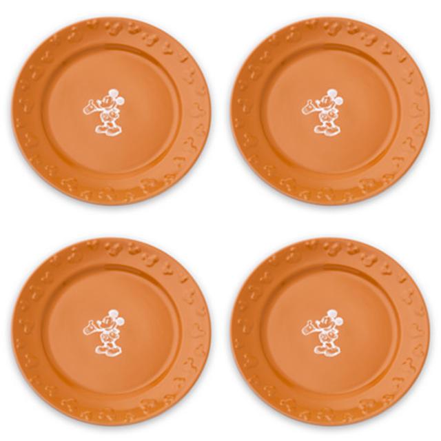 Gourmet Mickey Mouse Dinner Plate Set - Pumpkin/White