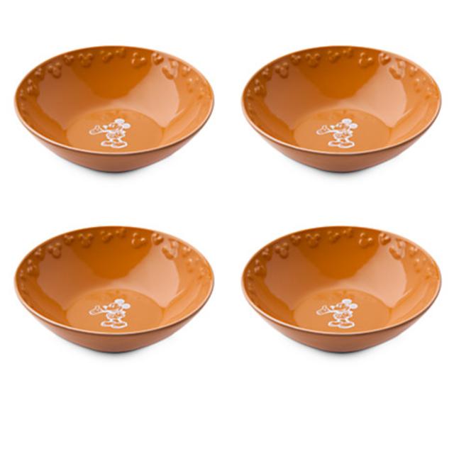 Gourmet Mickey Mouse Bowl Set - Pumpkin/White