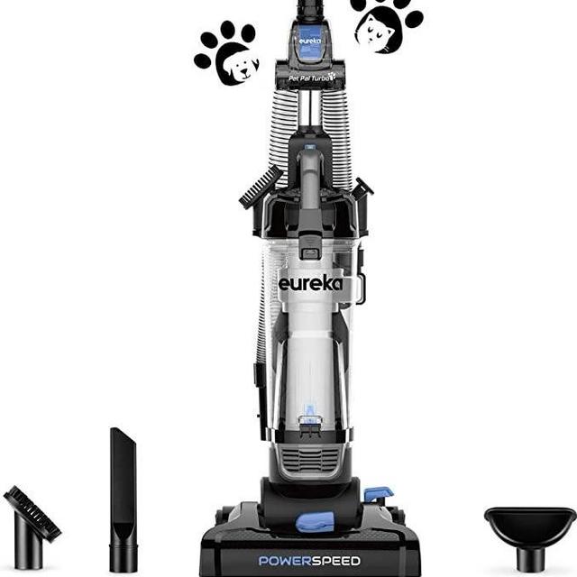 Eureka PowerSpeed Bagless Upright Vacuum Cleaner, Pet Turbo, Black