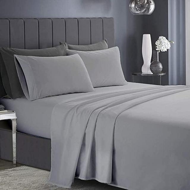 Premium Grey Queen Sheets Set