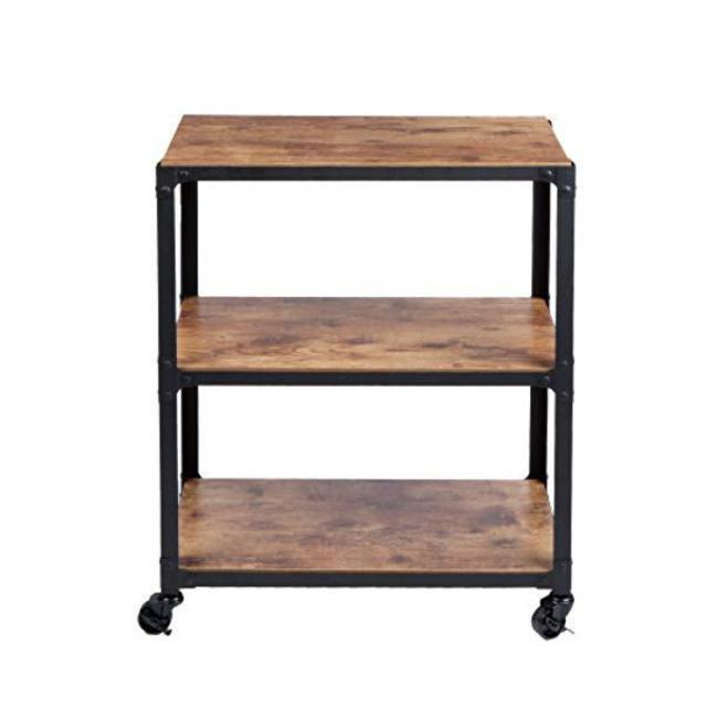 Wooden three tier cart