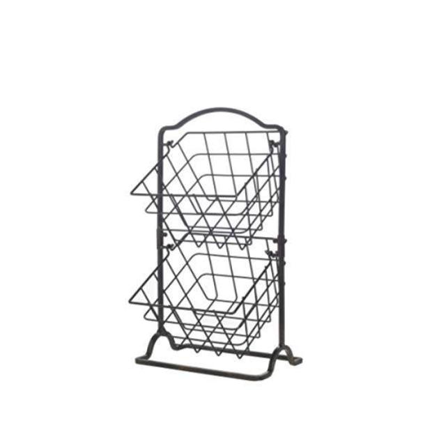 Two tier wire basket