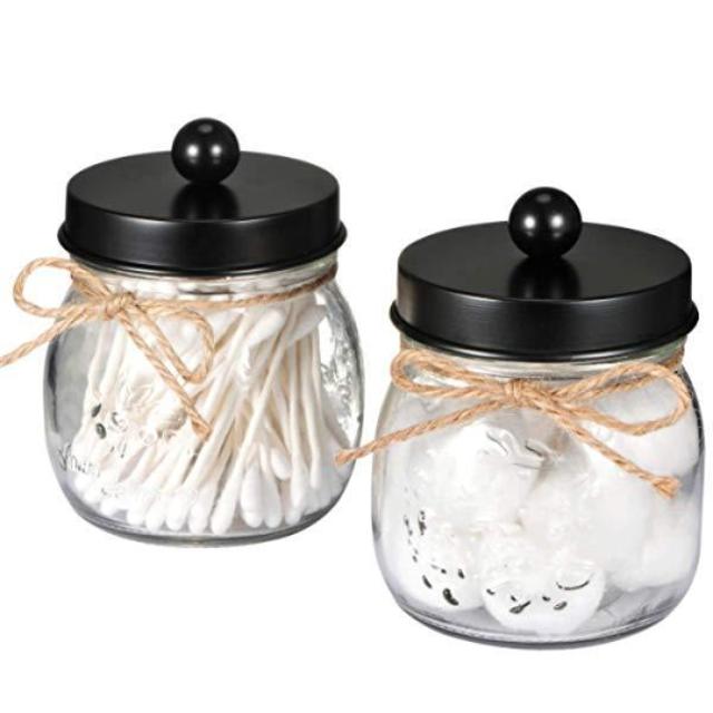 Mason Jar bathroom cannisters