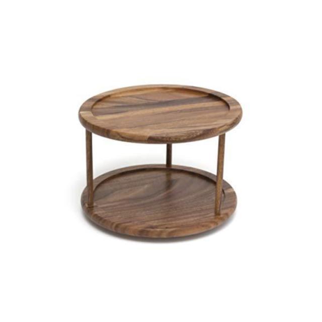 Kitchen two-tier turn table