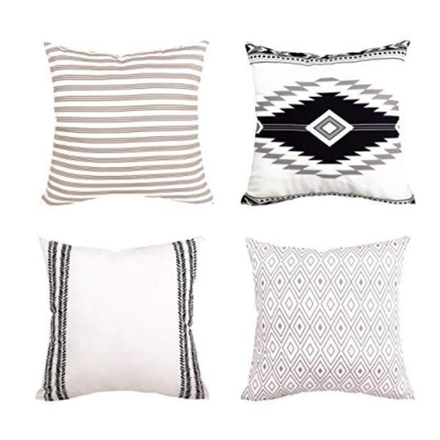 Decorative throw pillow covers