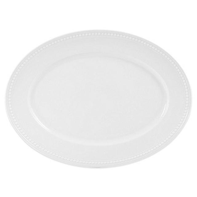 Everyday White® Beaded Oval Platter