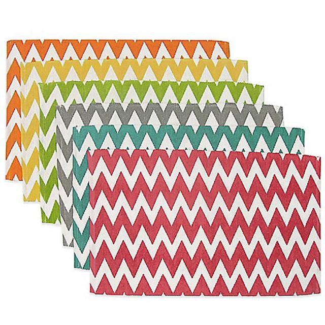 Sentra Mix & Match Chevron Placemats (Set of 6)