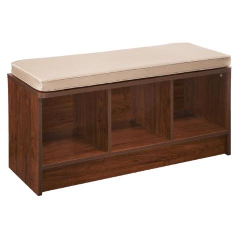 ClosetMaid 3-Cube Bench - Dark Cherry product details page