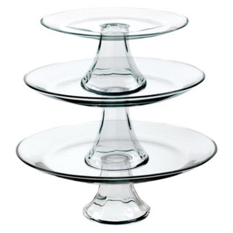 Tiered Pedestal Serving Plates - Set of 3