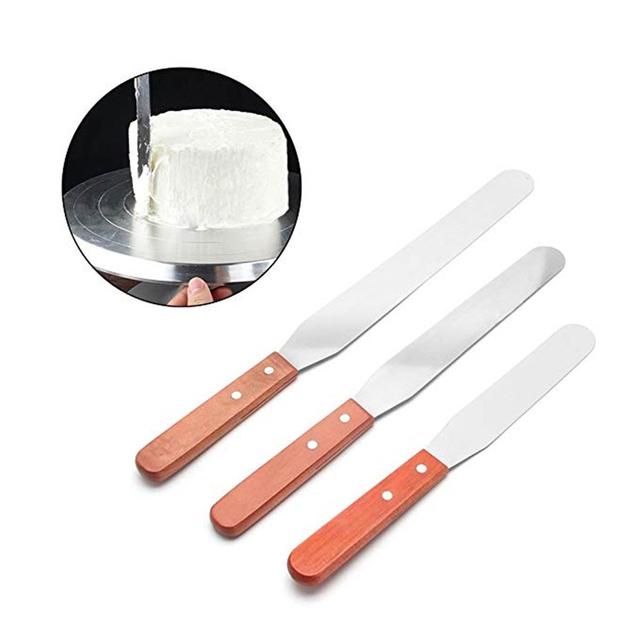 Cake Cream Spatula Stainless Steel Cake Knife Cake Decorating Frosting Spatulas 6 inch