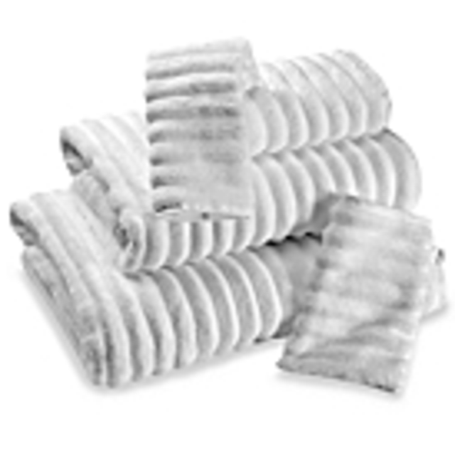 Turkish Ribbed Washcloth-White