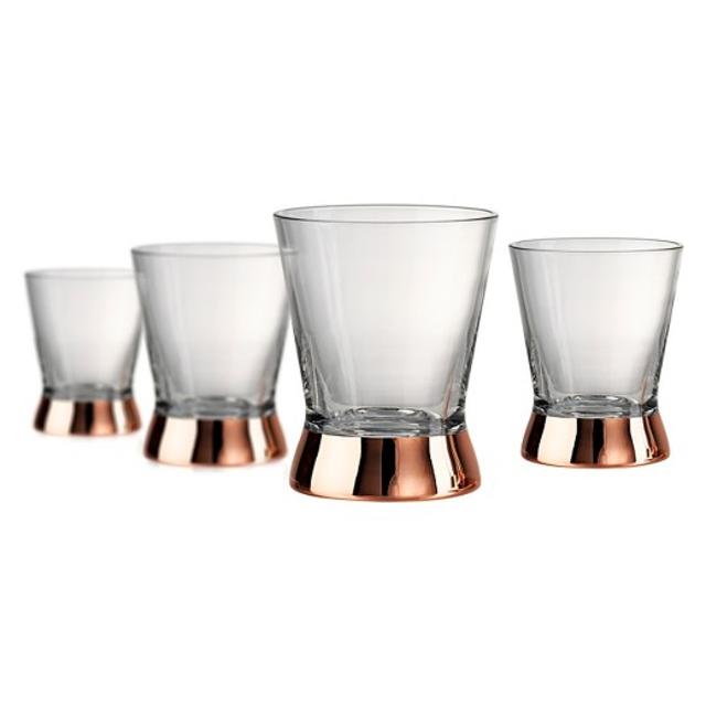 Artland® Coppertino 4pc 10oz Double Old-Fashioned Glasses Copper