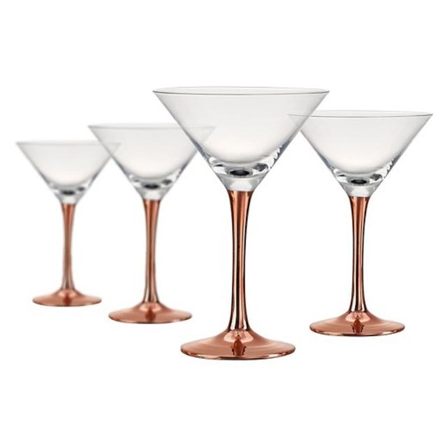 Artland® Coppertino 4pc 8oz Martini Glasses Copper