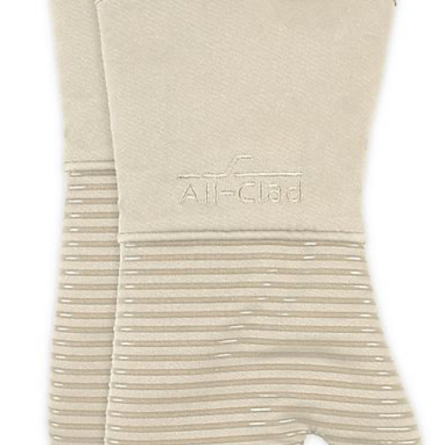 All-Clad Silicone Oven Mitts in Almond (Set of 2)