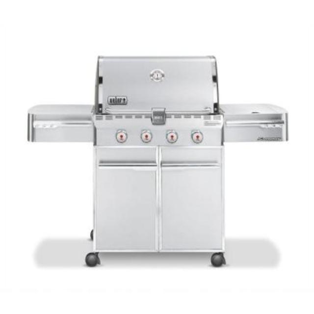 Summit S-420 4-Burner Propane Gas Grill in Stainless Steel